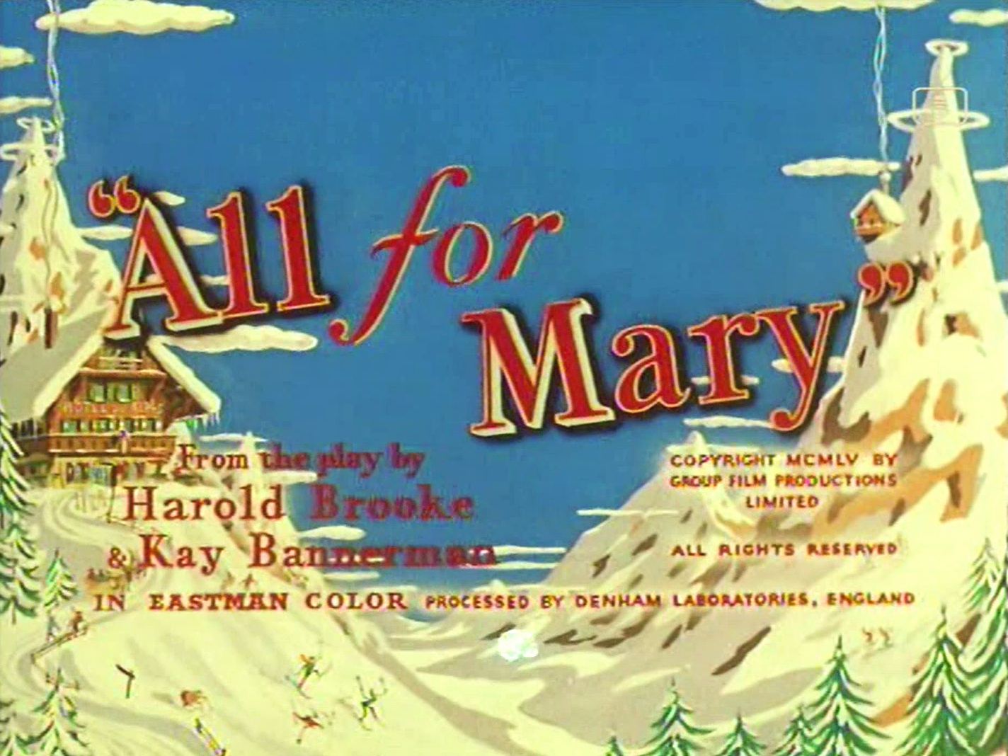 Main title from All for Mary (1955) (3)