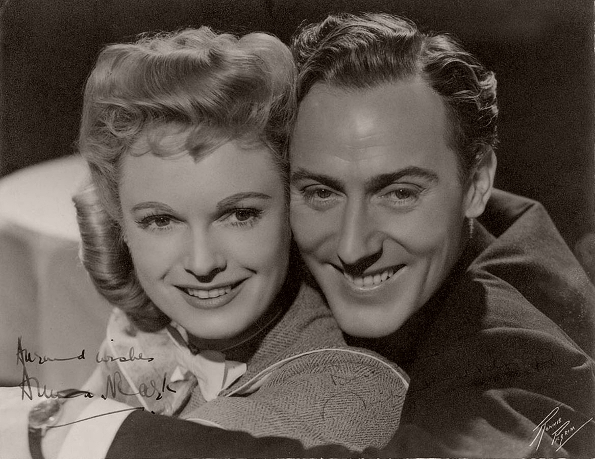 Anna Neagle (as Judy Howard) and Michael Wilding (as Lord Richard) in a photograph from Spring in Park Lane (1948) (1)