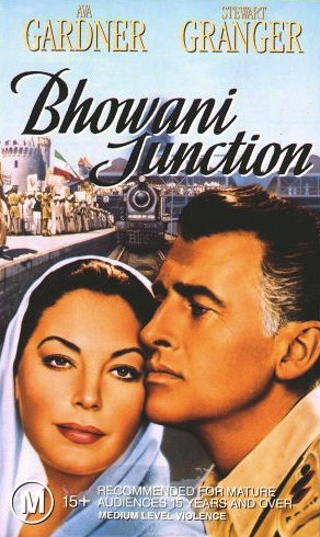 Ava Gardner (as Victoria Jones) and Stewart Granger (as Col Rodney Savage) in a video cover from Bhowani Junction (1956) (1)