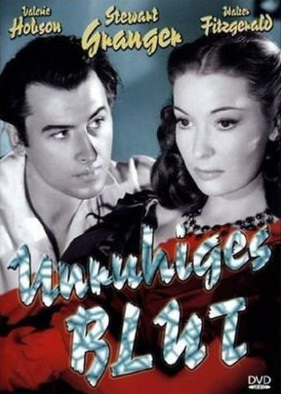Stewart Granger (as Philip Thorn) and Valerie Hobson (as Blanche Fury) in a German DVD cover of Blanche Fury (1948) (1)