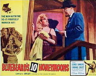 Lobby card from Bluebeard’s Ten Honeymoons (1960) (9)