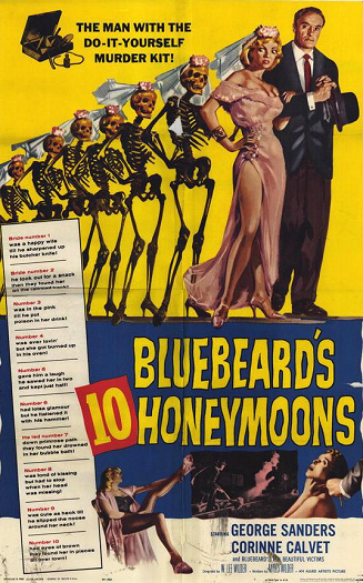 Poster for Bluebeard’s Ten Honeymoons (1960) (1)