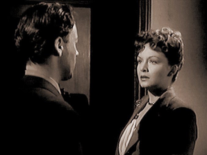 Derek Farr (as Joe Marsh) and Jean Kent (as Ricki Merritt) in a screenshot from Bond Street (1948) (5)