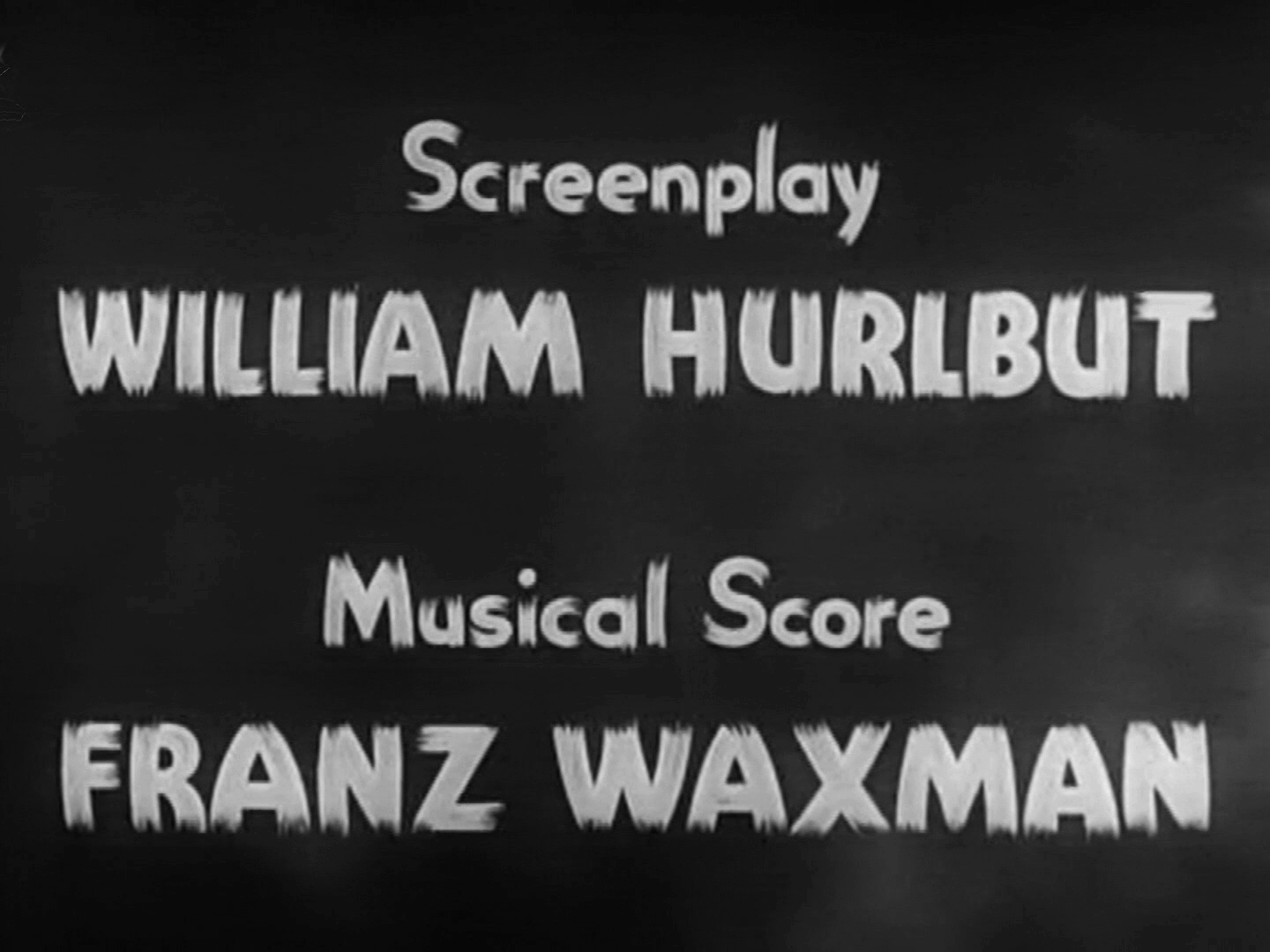 Main title from Bride of Frankenstein (1935) (7). Screenplay William Hurlbut
