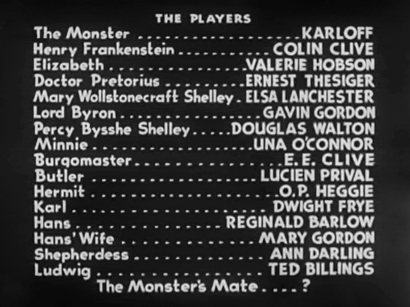 Main title from Bride of Frankenstein (1935) (9)