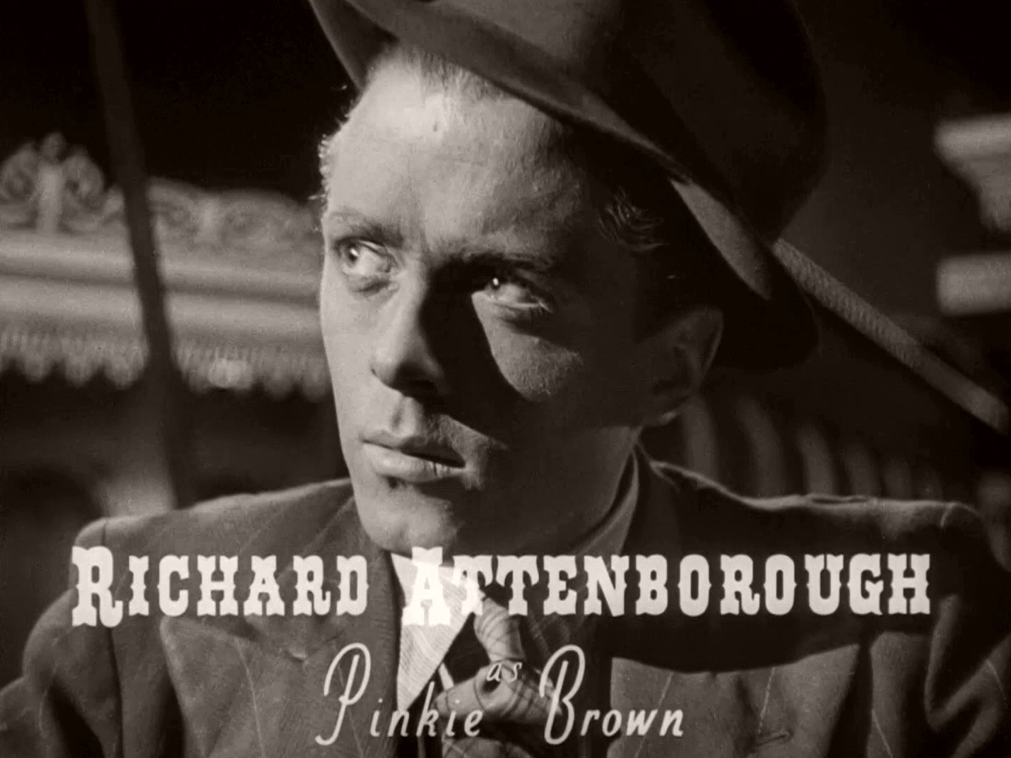 Main title from Brighton Rock (1948) (2).  Richard Attenborough as Pinkie Brown