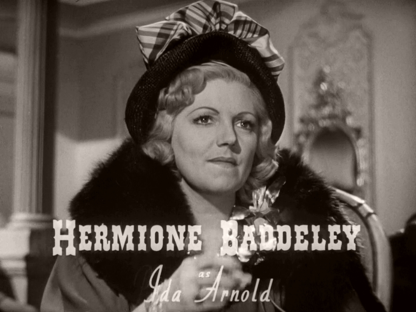 Main title from Brighton Rock (1948) (3).  Hermione Baddeley as Ida Arnold