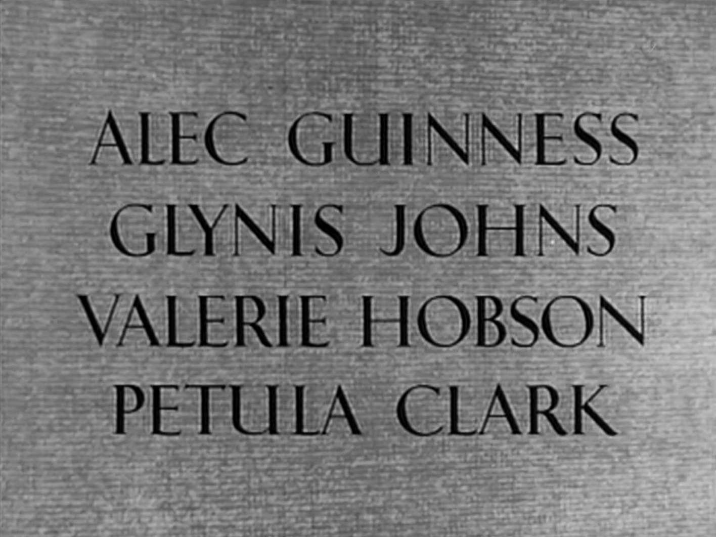 Main title from The Card (1952) (4). Alec Guinness, Glynis Johns, Valerie Hobson, Petula Clark