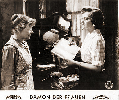 German lobby card from Cast a Dark Shadow (1955) (3)