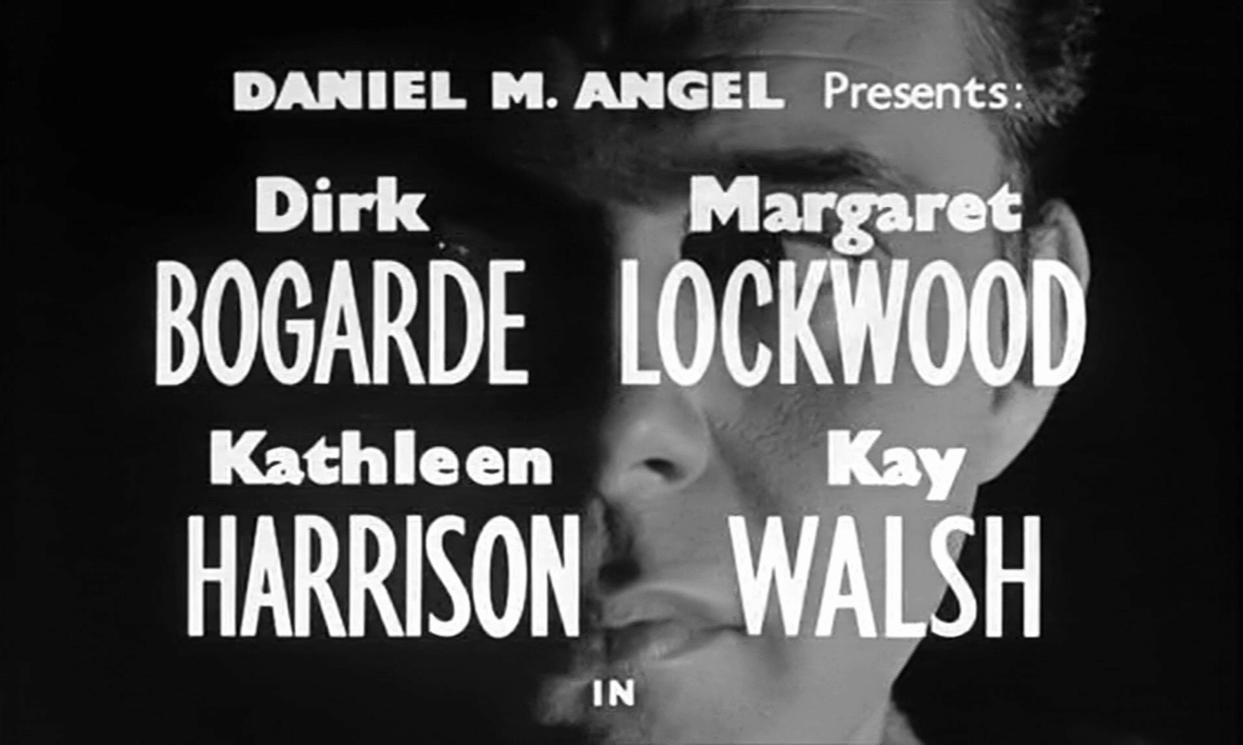 Main title from Cast a Dark Shadow (1955) (2). Dirk Bogarde, Margaret Lockwood, Kathleen Harrison, Kay Walsh in