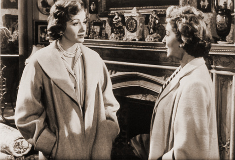 Margaret Lockwood (as Freda Jeffries) and Kay Walsh (as Charlotte Young) in a photograph from Cast a Dark Shadow (1955) (18)