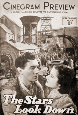Cinegram Preview magazine with Michael Redgrave and  Margaret Lockwood in The Stars Look Down.  Volume 5, issue number 17.  A British magazine devoted to outstanding films.
