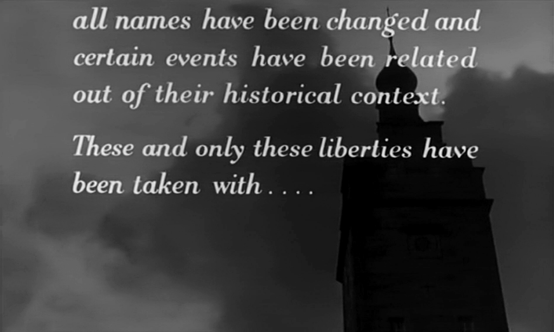 Main title from The Colditz Story (1955) (2). These and only these liberties have been taken with…