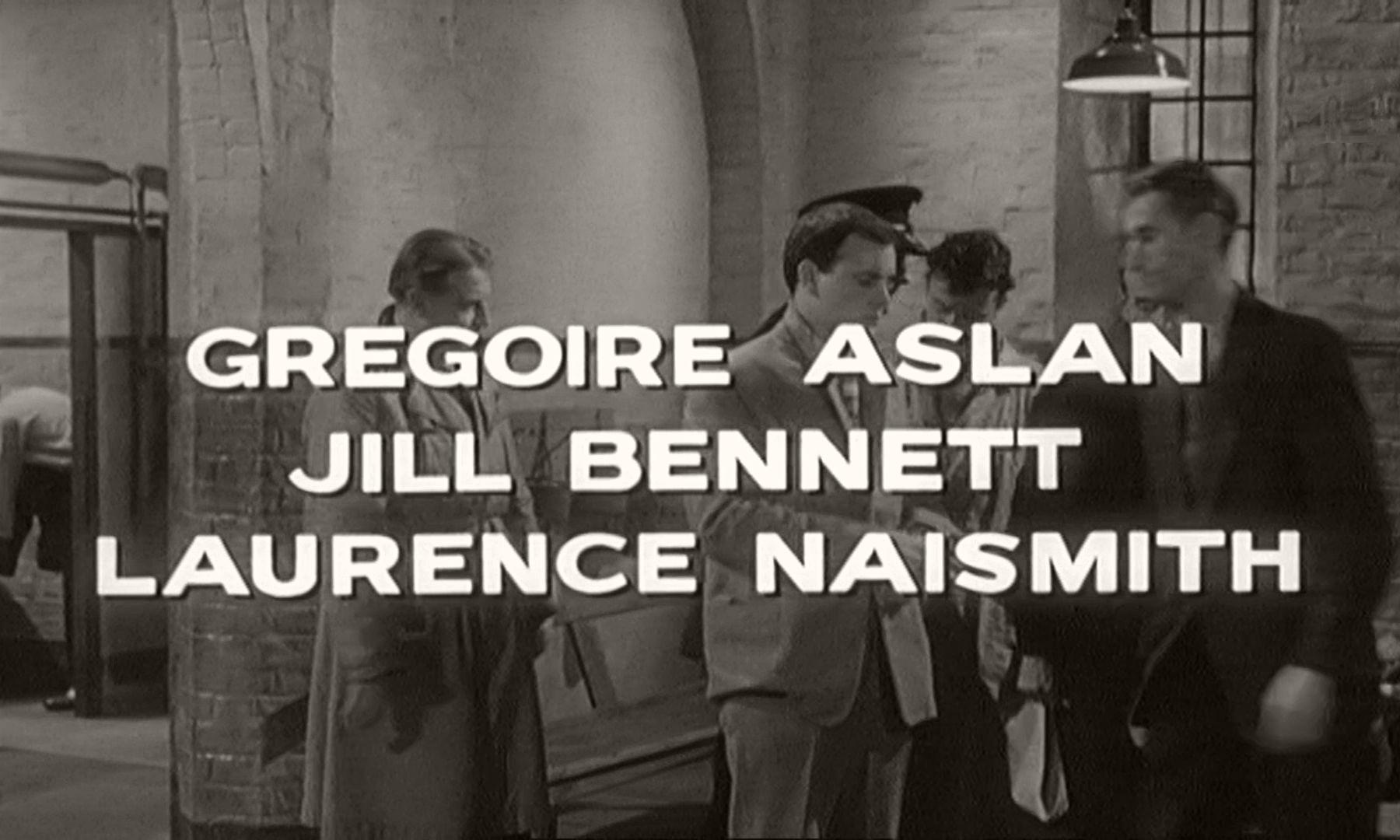 Main title from The Criminal (1960) (4). Grégoire Aslan, Jill Bennett, Laurence Naismith