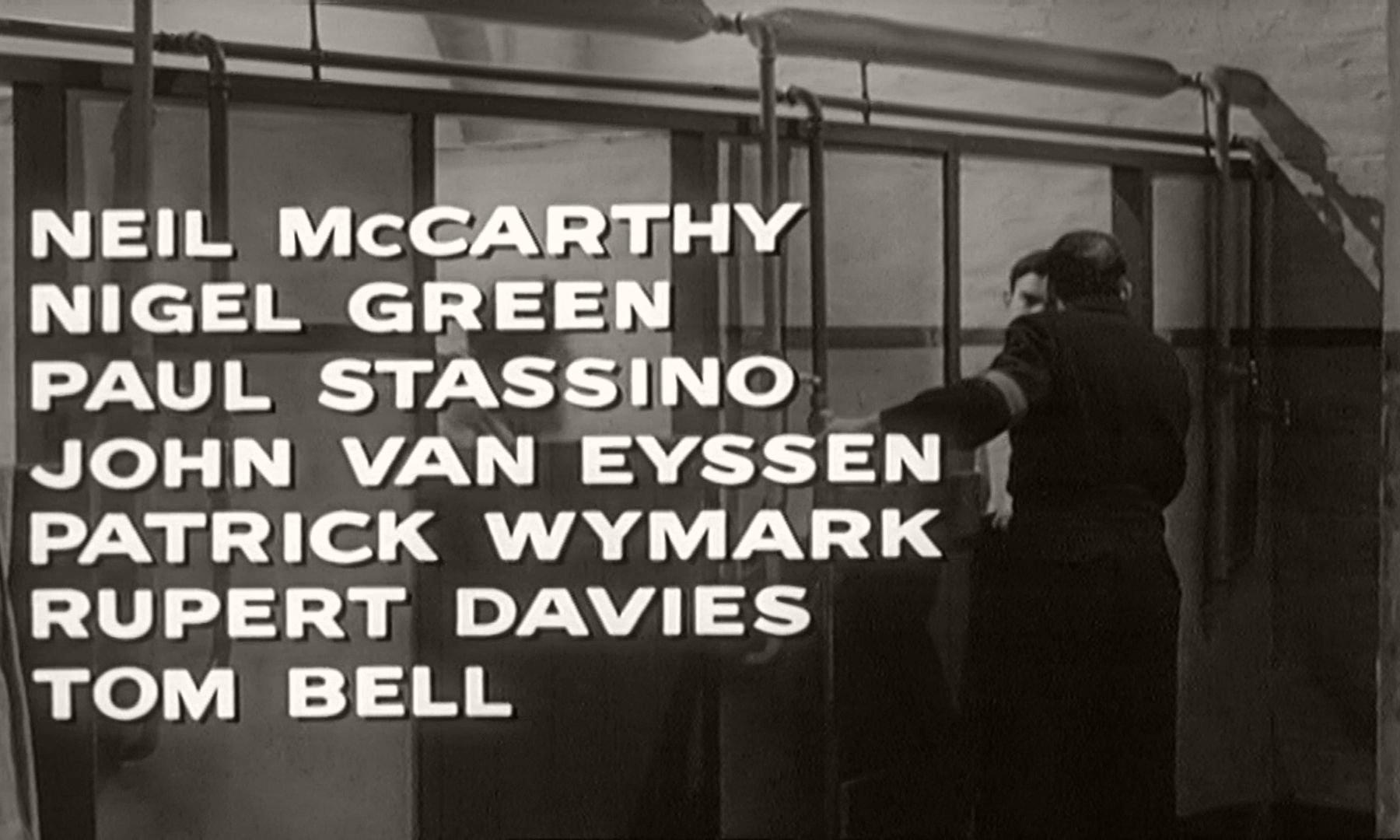 Main title from The Criminal (1960) (6). Neil McCarthy, Nigel Green, Paul Stassino, John Van Eyssen, Patrick Wymark, Rupert Davies