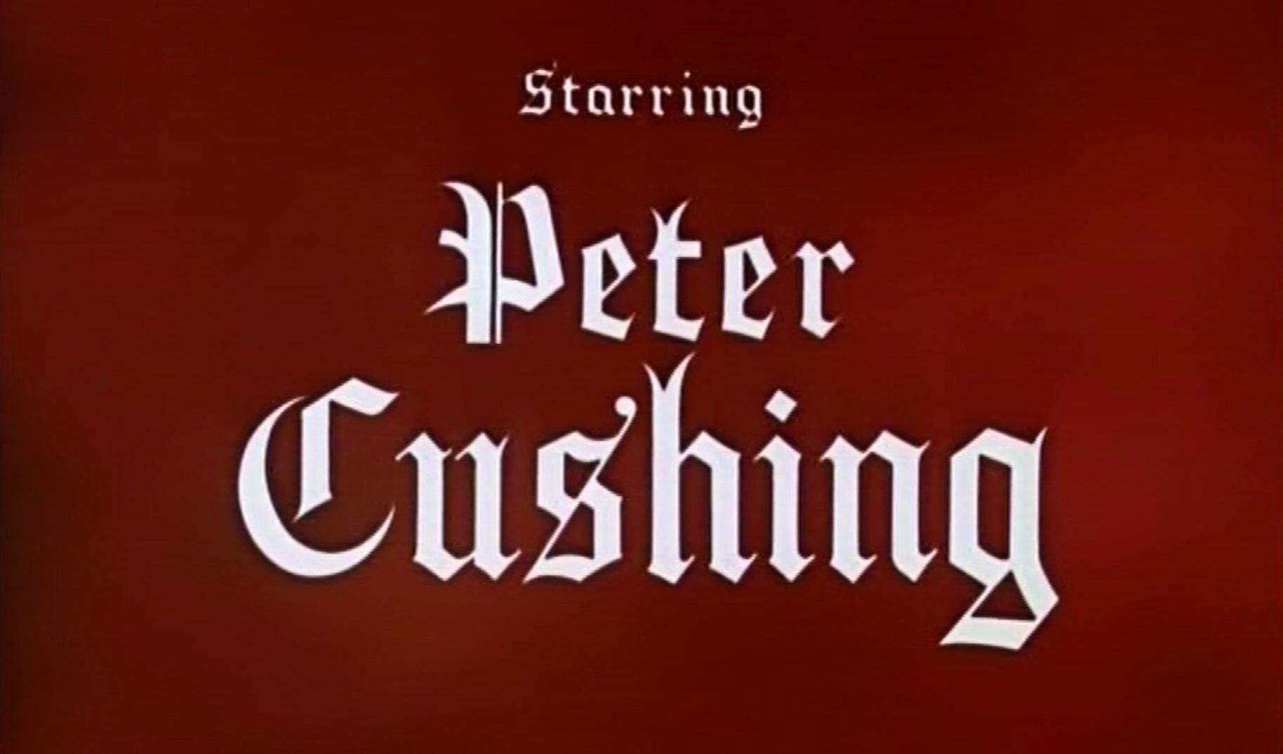 Main title from The Curse of Frankenstein (1957) (4).  Starring Peter Cushing