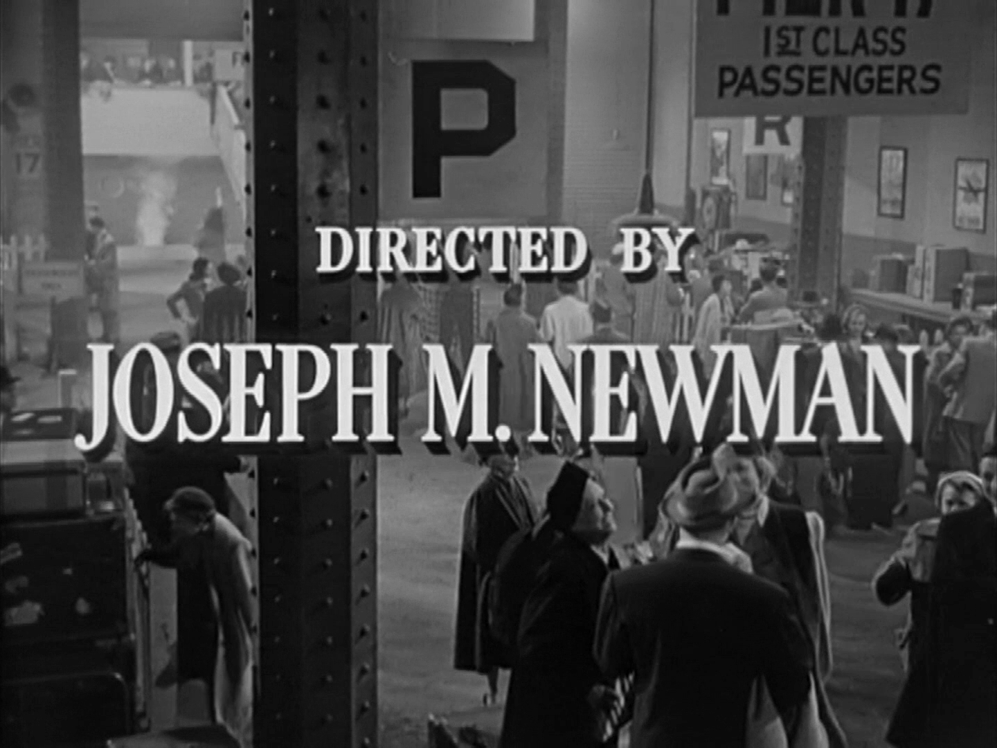 Main title from Dangerous Crossing (1953) (9). Directed by Joseph M Newman