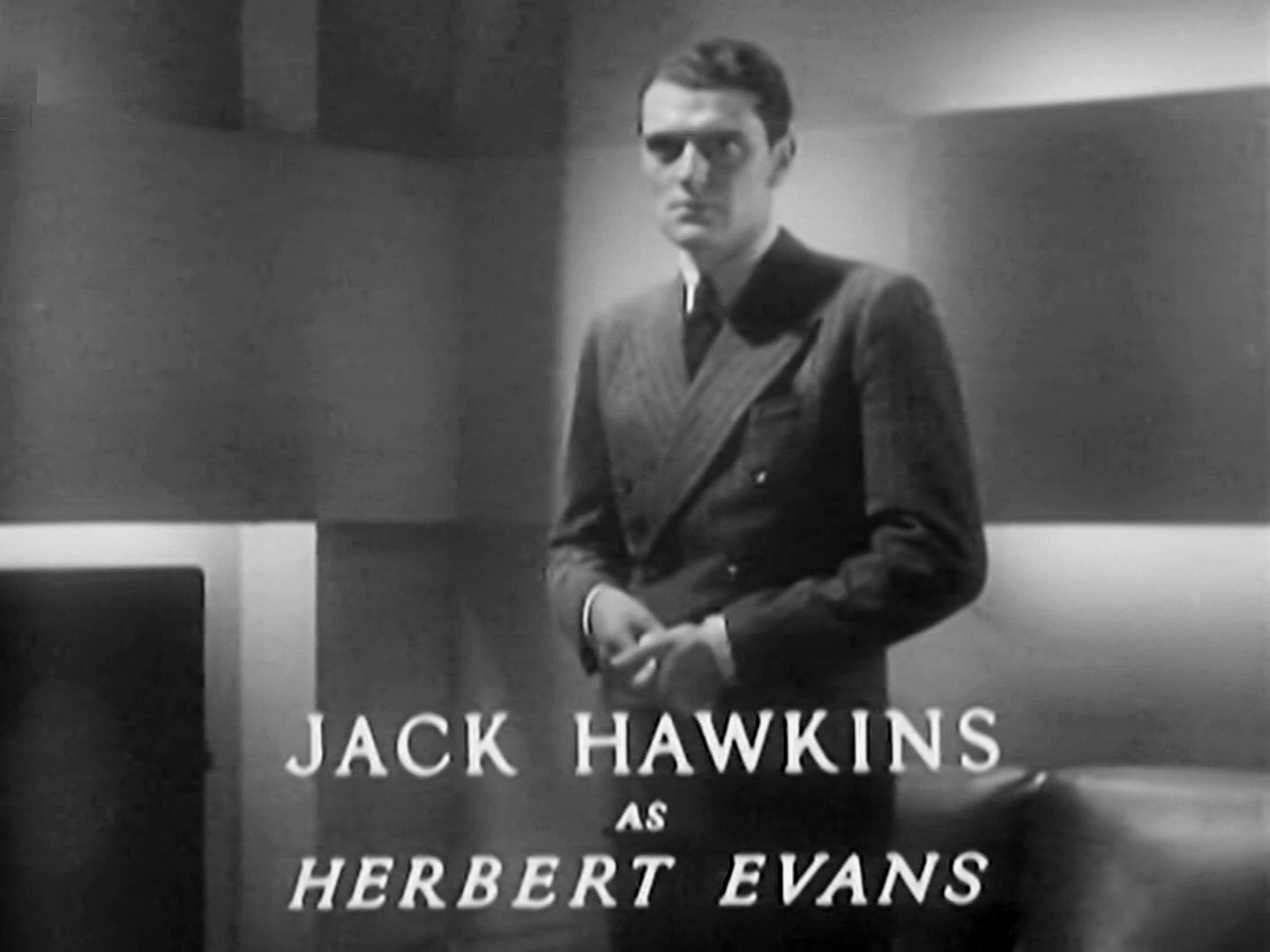 Main title from Death at Broadcasting House (1934) (10). Jack Hawkins as Herbert Evans