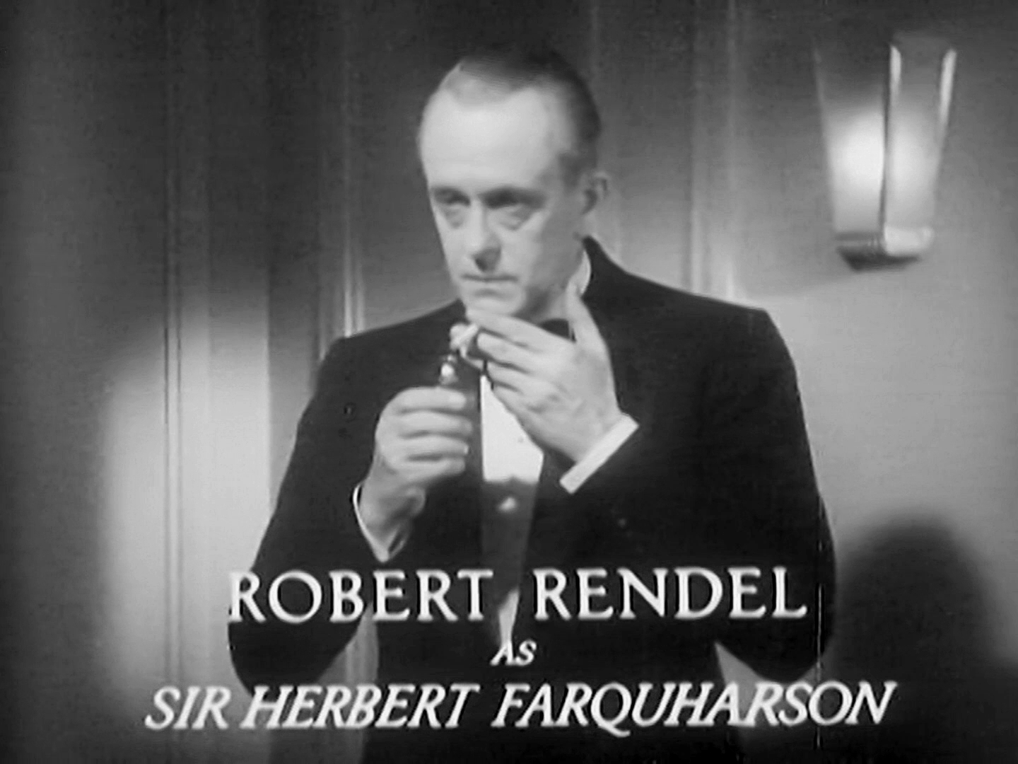 Main title from Death at Broadcasting House (1934) (12). Robert Rendel as Sir Herbert Farquharson