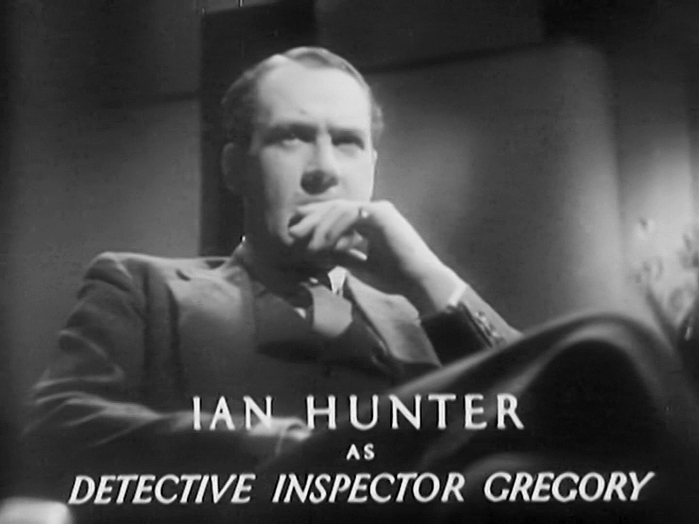 Main title from Death at Broadcasting House (1934) (4). Ian Hunter as Detective Inspector Gregory