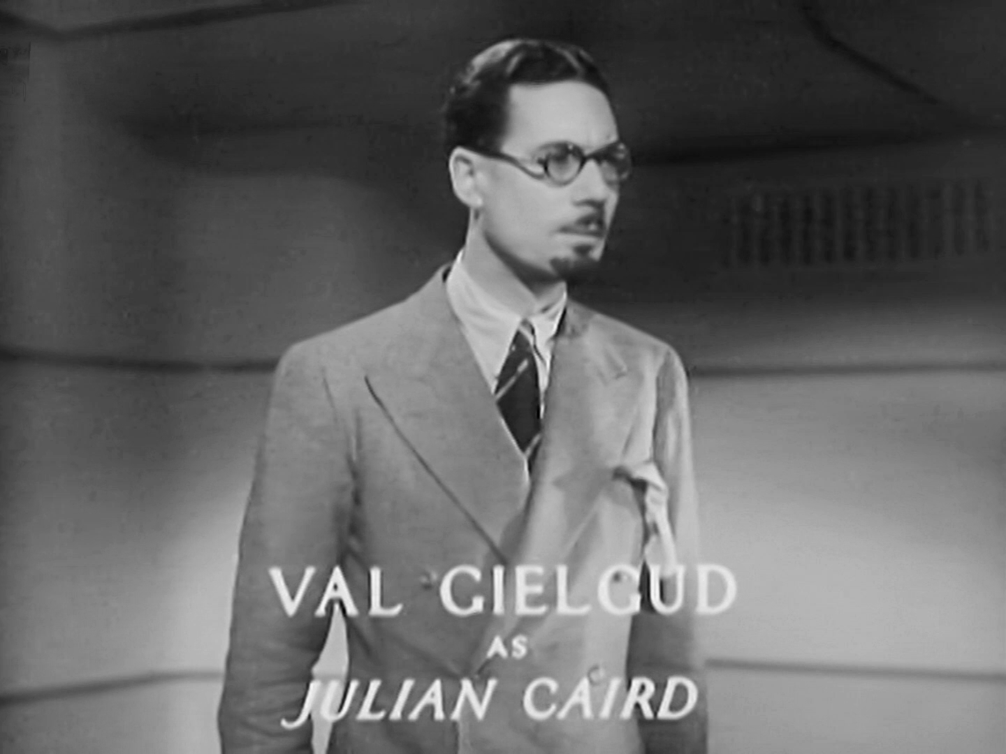 Main title from Death at Broadcasting House (1934) (8). Val Gielgud as Julian Caird