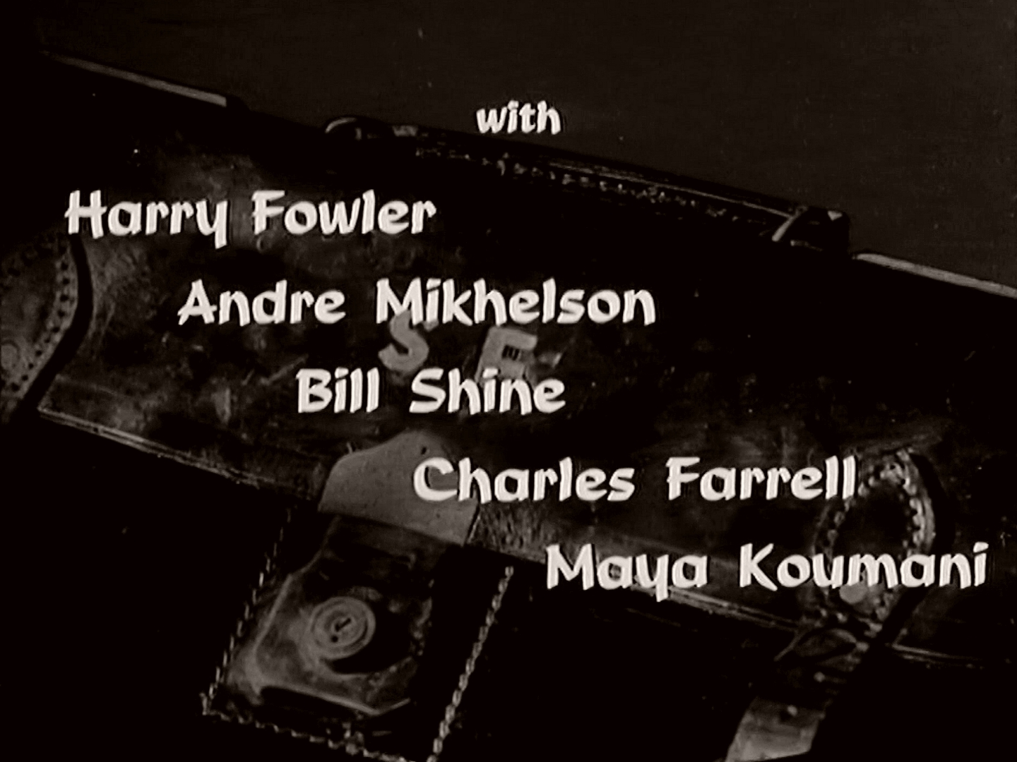 Main title from The Diplomatic Corpse (1958) (3). With Harry Fowler, André Mikhelson, Bill Shine, Charles Farrell, Maya Koumani