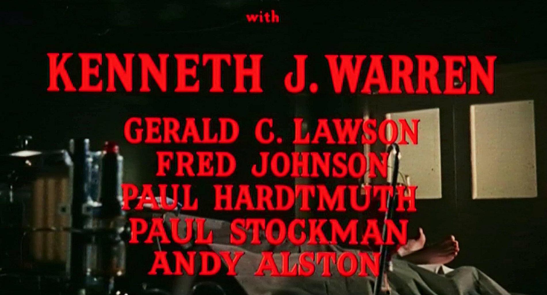 Main title from Doctor Blood’s Coffin (1961) (4). With Kenneth J Warren, Gerald Lawson, Fred Johnson, Paul Hardtmuth, Paul Stockman, Andy Alston