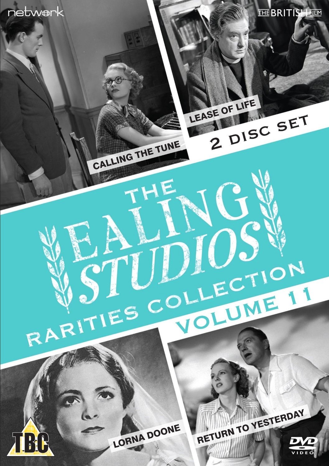 The Ealing Studios Rarities Collection – Volume 11 from Network and The British Film. Features Return to Yesterday, Lorna Doone, Lease of Life and Calling the Tune