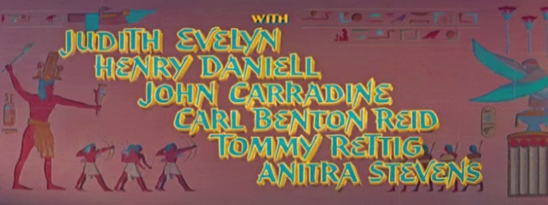 Main title from The Egyptian (1954) (6). With Judith Evelyn, Henry Daniell, John Carradine, Carl Benton Reid, Tommy Rettig, Anitra Stevens