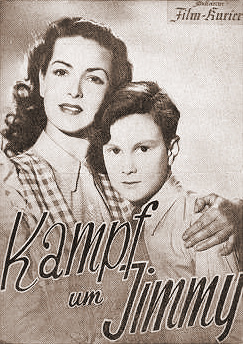 Illustrierte Film Kurier magazine with Patricia Roc in When the Bough Breaks.  (German).  Kampf um Jimmy.