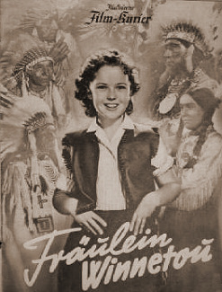 Film Kurier magazine with Shirley Temple in Susannah of the Mounties.  (German).  Fräulein Winnetou.