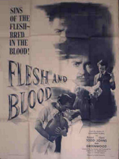 Poster for Flesh and Blood (1951) (4)