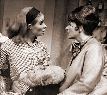 Julia Lockwood (as Carol Manning) and Margaret Lockwood (as Mollie Manning) in a photograph from The Flying Swan (1965) (1)
