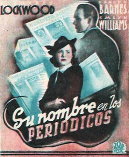 Spanish poster for The Girl in the News (1940) (2)