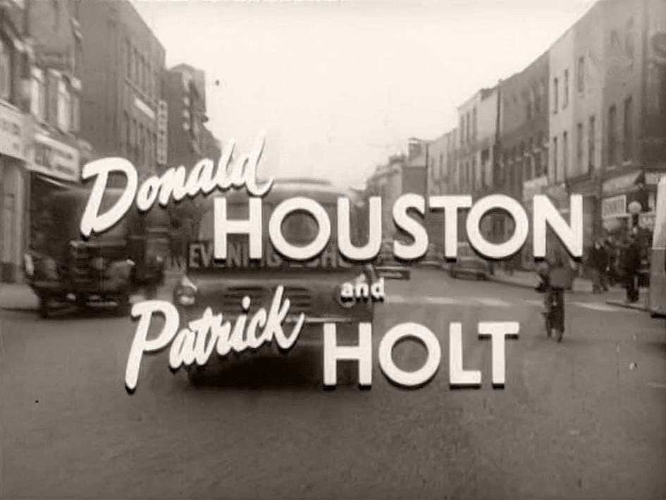 Main title from The Girl in the Picture (1957) (2).  Donald Houston and Patrick Holt