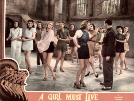 Lobby card from A Girl Must Live (1939) (2)