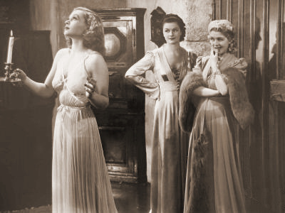 Lilli Palmer (as Clytie Devine), Margaret Lockwood (as Leslie James) and Renée Houston (as Gloria Lind) in a photograph from A Girl Must Live (1939) (10)