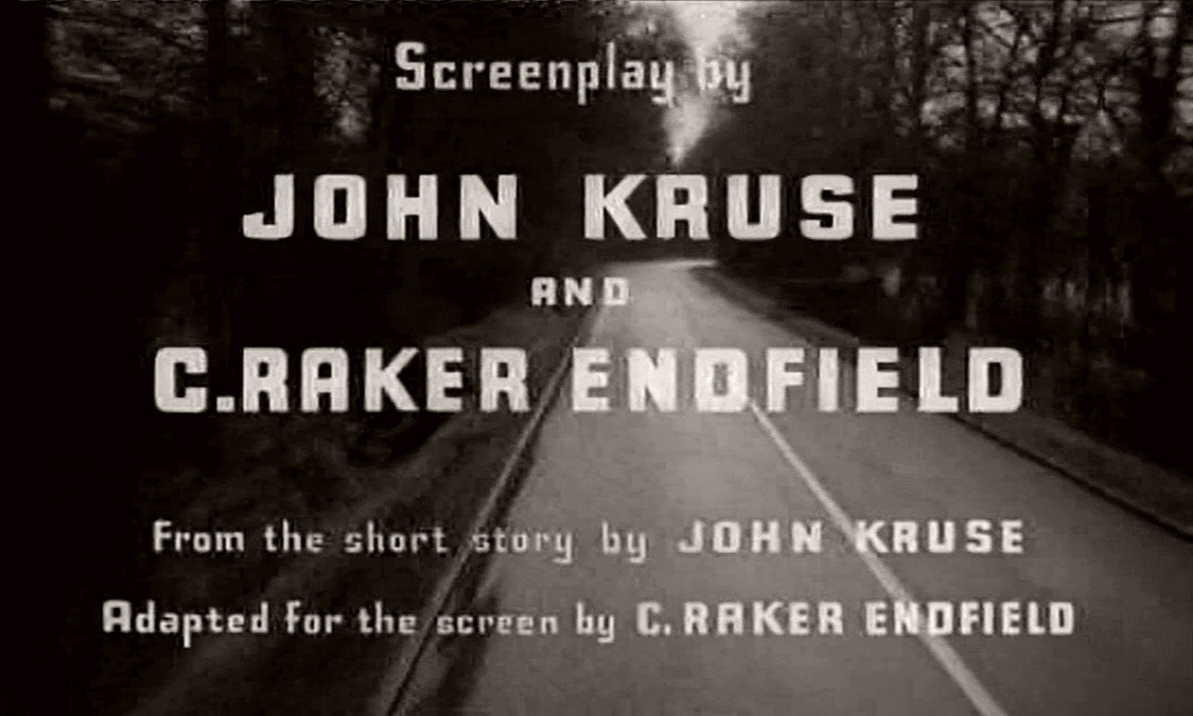 Main title from Hell Drivers (1957) (8).  Screenplay by John Kruse and C Raker Endfield.  From the short story by John Kruse.  Adapted for the screen by C Raker Endfield