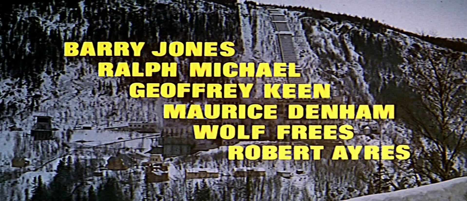 Main title from The Heroes of Telemark (1965) (6). Barry Jones, Ralph Michael, Geoffrey Keen, Maurice Denham, Wolf Frees, Robert Ayres