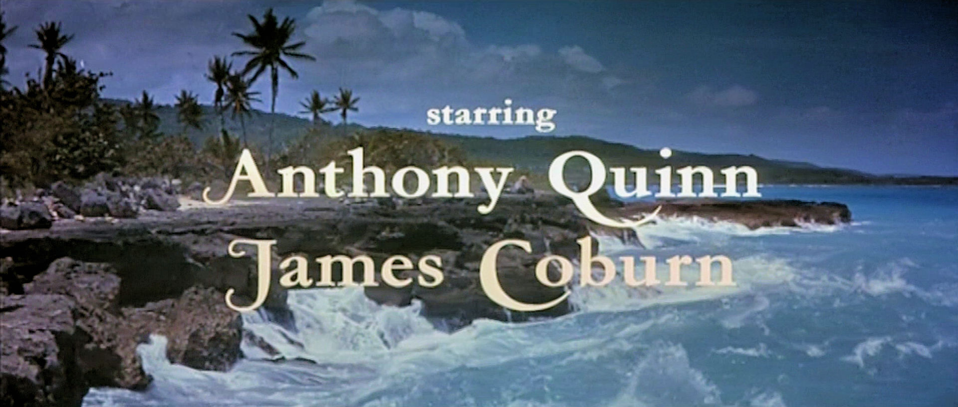 Main title from A High Wind in Jamaica (1965) (4). Starring Anthony Quinn, James Coburn