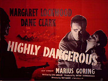 Poster for Highly Dangerous (1950) (2)