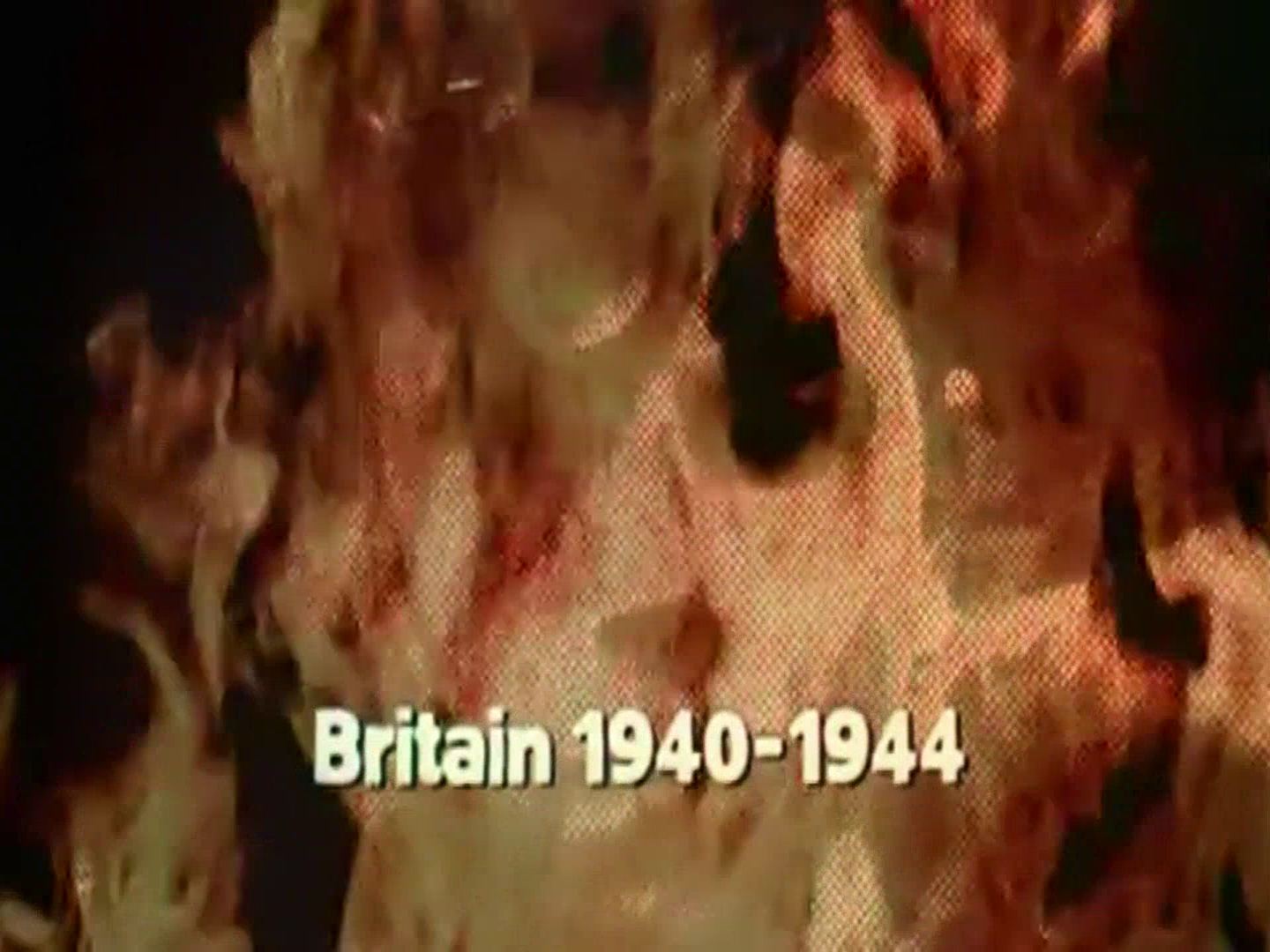 Main title from the 1974 ‘Home Fires’ episode of The World at War (1973-74) (2). Britain 1940-1944