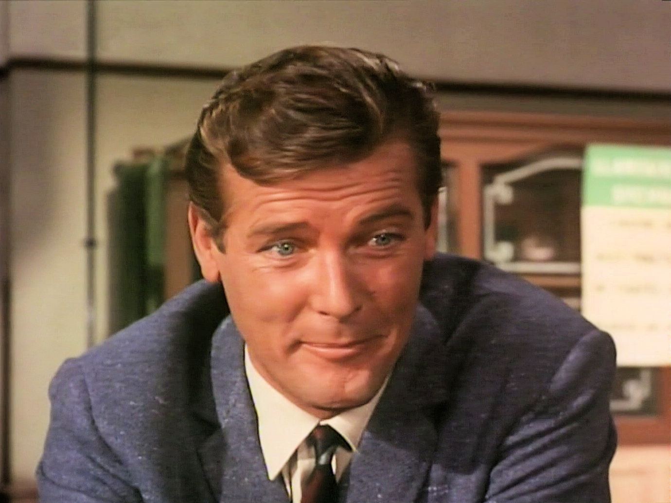 Screenshot from the 1966 ‘The House on Dragon’s Rock’ episode of The Saint (1962-1969) (2) featuring Roger Moore