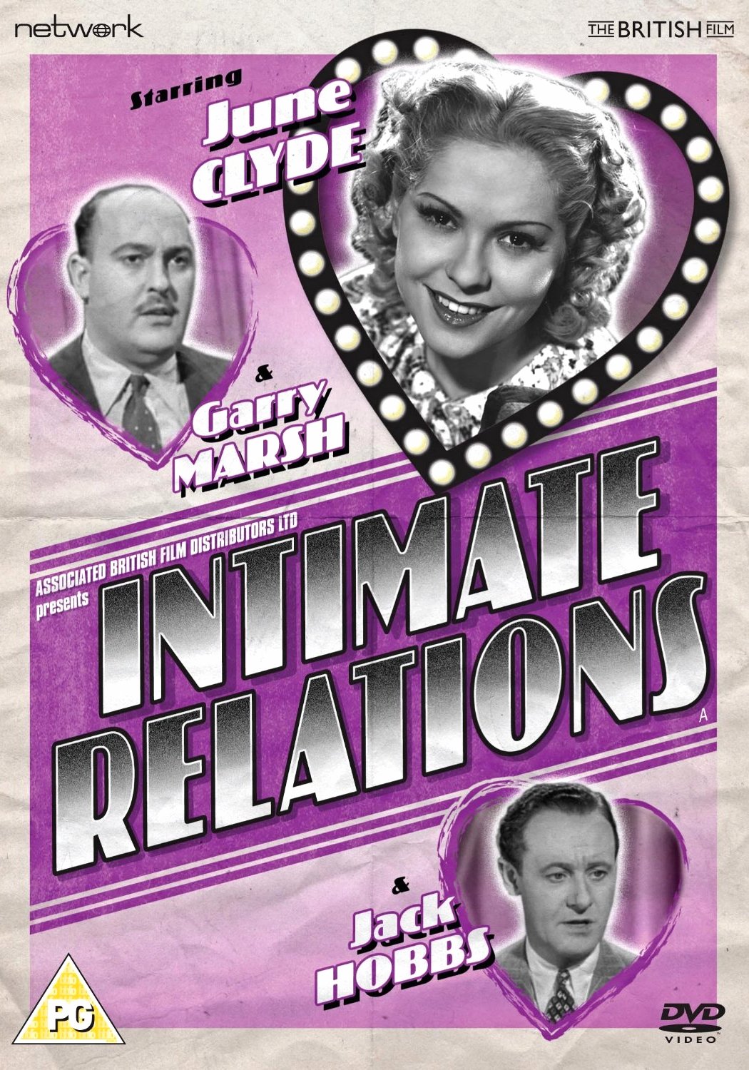 Intimate Relations DVD from Network and The British Film.  Features June Clyde, Garry Marsh and Jack Hobbs.