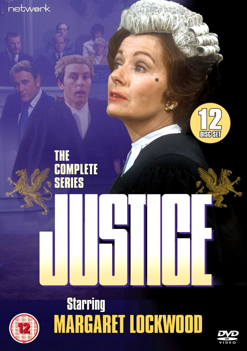 Justice – The Complete Series – DVD from Network.  Photo montage cover featuring Margaret Lockwood, Anthony Valentine and John Stone; the jury look on in the background