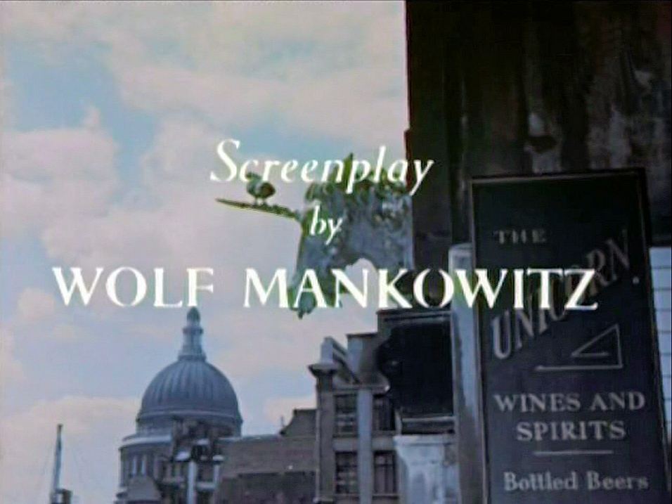 Main title from A Kid for Two Farthings (1955) (5).  Screenplay by Wolf Makowitz