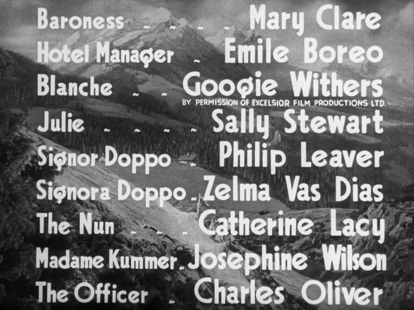 Main title from The Lady Vanishes (1938) (7). Mary Clare, Emile Boreo, Googie Withers, Sally Stewart, Philip Leaver, Zelma Vaz Dias
