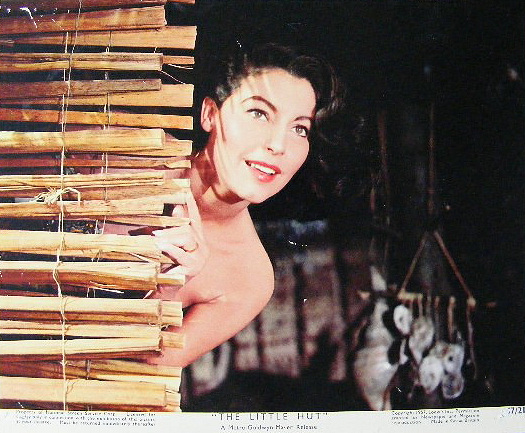 Ava Gardner (as Lady Susan Ashlow) in a photograph from The Little Hut (1957) (5)