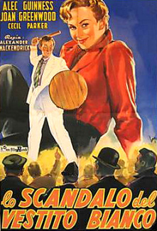 Italian poster for The Man in the White Suit (1951) (1)