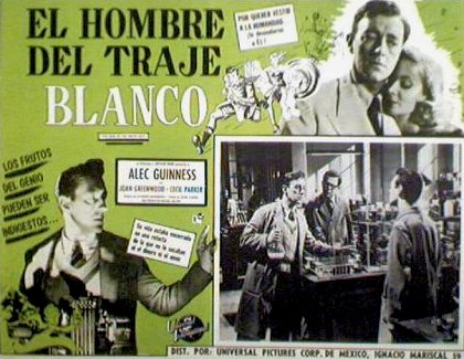 Mexican lobby card from The Man in the White Suit (1951) (3)